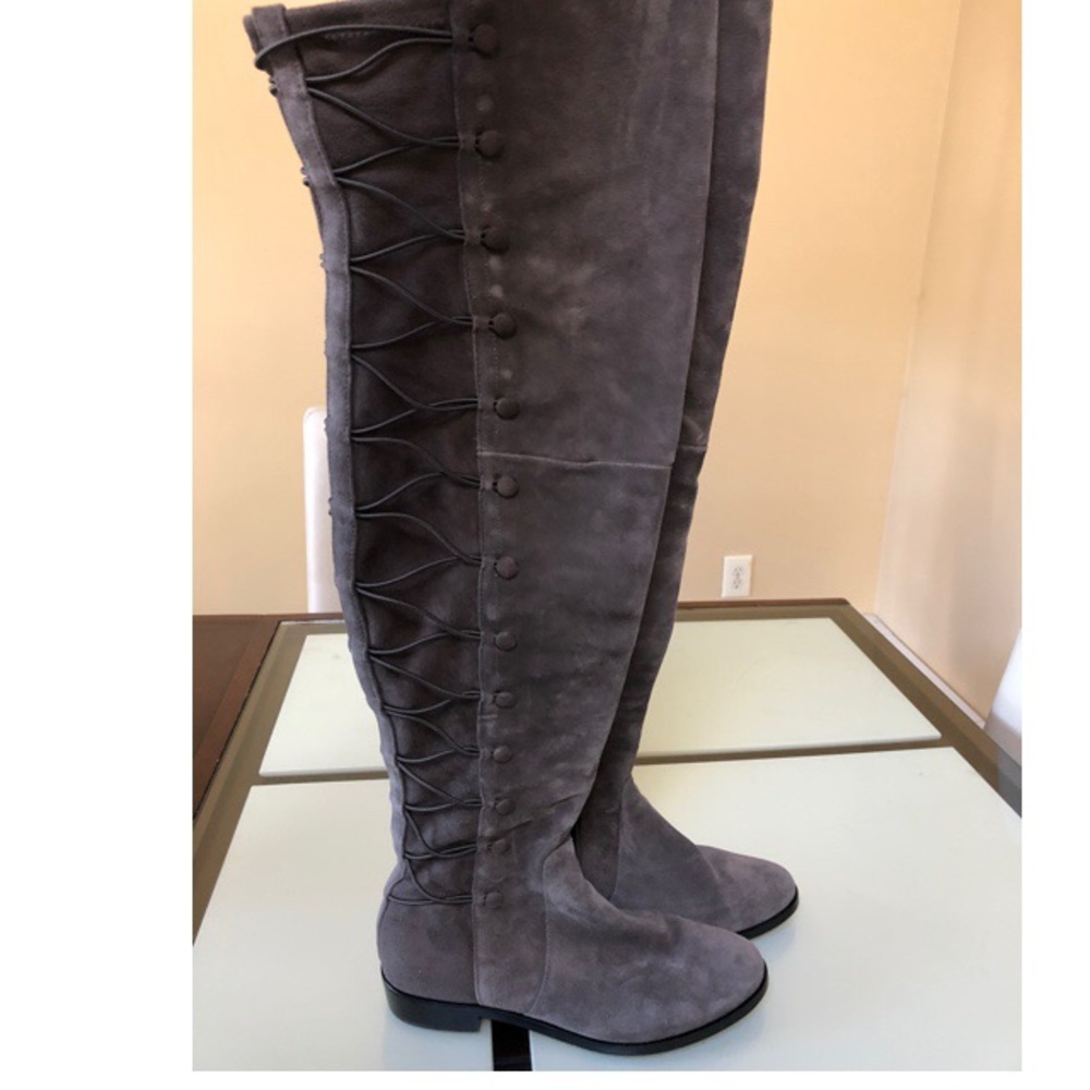 Vince Camuto over the knee real suede boots